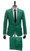 Emerald Green Tuxedo - Kelly Green Tuxedo - Aguesta Green Tuxedo Shawl Collar Single Button