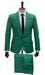 Emerald Green Tuxedo - Kelly Green Tuxedo - Aguesta Green Tuxedo Shawl Collar Single Button