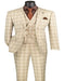 Khaki Plaid Suit for Every Occasion