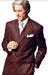 Mens Chalk Stripe Suit - Black and Red Suit