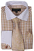Mens Fashion Dress Shirt Matching Color Khaki