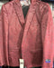 Mens Prom Tuxedo Paisley Suit - Wedding Floral Suit- Peach Wedding Jacket + Vest + Pants
