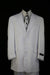 Mens White Suit - With Stitching Around it