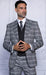 Gray Plaid Suit - Glen Plaid With Black Vest - 100% Wool Super 150's Wool Suit - Grey Checkered Suit - 100% Percent Wool Fabric Suit - Worsted Wool Business Suit