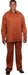 Mens Two Piece Set Long Sleeve Casual Tone On Tone Stripe Rust