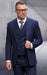 Statement Suit - Tone On Tone Pinstripe Suit - Shadow Stripe Suit - Wool Suit - 100% Percent Wool Fabric Suit - Worsted Wool Business Suit - 100% Percent Wool Fabric Suit - Worsted Wool Business Suit