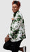White and Hunter Green Blazer - Paisley Sport Coat - Floral Prom Tuxedo