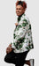 White and Hunter Green Blazer - Paisley Sport Coat - Floral Prom Tuxedo