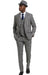 Stacy Adams Notch Lapel White - Black Plaid Mens Suit