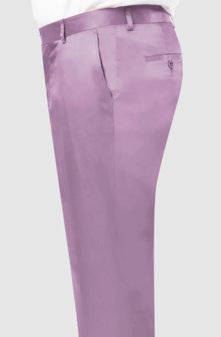 fitted lace wedding dress Mens Satin Pants Mauve — MensUSA