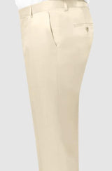 Mens Satin Pants Cream