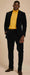Mens Velvet Suit - Black Suit