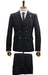 Gianni Testi Suit - Ultra Slim Suit - Stretch Fabric Suit Black