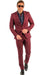 Gianni Testi Suit - Ultra Slim Suit - Stretch Fabric Suit Burgundy