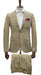 Gianni Testi Suit - Ultra Slim Suit - Stretch Fabric Suit Tan