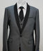 Gray Tuxedos - Wedding Tuxedo - Prom Suit