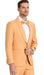 Mens One Button Shawl Lapel Dinner Jacket Skinny Fit Wedding Suit Tangerine