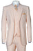 Mens Two Button Notch Lapel Suit Peach