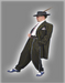 Mens High Fashion Vested Black and Gold Pinstripe Zoot Suit For Sale ~ Pachuco Mens Suit Perfect for Wedding
