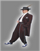 Mens High Fashion Vested Black and Red Pinstripe Zoot Suit For Sale ~ Pachuco Mens Suit Perfect for Wedding