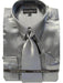 Mens Silver Dress Shirt - Silver