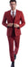 Extra Slim Fit Suit Brick Shorter Sleeve ~ Shorter Jacket For Men - 3 Piece Suit For Men - Three Piece Suit