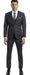Extra Slim Fit Suit Charcoal Shorter Sleeve ~ Shorter Jacket For Men - 3 Piece Suit For Men - Three Piece Suit