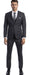 Extra Slim Fit Suit Charcoal Shorter Sleeve ~ Shorter Jacket For Men - 3 Piece Suit For Men - Three Piece Suit