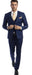 Extra Slim Fit Suit Indigo Shorter Sleeve ~ Shorter Jacket For Men - 3 Piece Suit For Men - Three Piece Suit