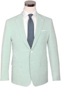 Seersucker Blazer - Green Seersucker Sport Coat