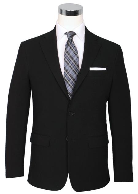 Seersucker Blazer - Black Pepper Seersucker Sport Coat