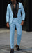 Sky Blue Prom Tuxedo - Wedding Suit - Groom Tuxedo Suit
