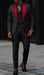 Red Prom Tuxedo - Wedding Suit - Groom Tuxedo Suit