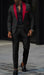 Red Prom Tuxedo - Wedding Suit - Groom Tuxedo Suit