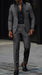 Dark Gray Prom Tuxedo - Wedding Suit - Groom Tuxedo Suit