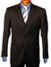 Mens 3 Button Blazer - Three Button Black Sport Coat - Side Vented - Wool Blazer