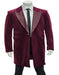 Zoot Suit Made of Velvet Fabric - 1920s Velvet Suit (Black Pants) - Burgundy