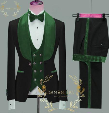 Groom Tuxedo Hunter Green