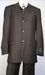 Brown Pinstripe Suit - Wool Suit - Three Button Suit - Mens 3 Button Suit Pleated Pants - 100% Percent Wool Fabric Suit - Worsted Wool Business Suit