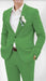 Mens Cotton Suit - Lime Summer Suit