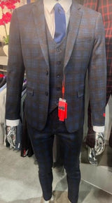 Mens Suit Navy Blue