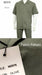 New Mens 2pc Walking Suit Short Sleeve Casual Shirt and Pants Set - M2976 D Olive