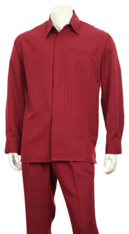 Fortino Landi Walking Set M2767C-Burgundy