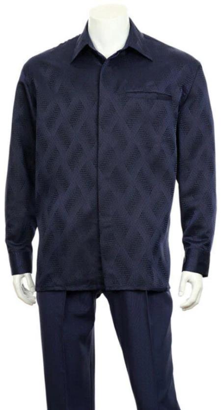 Fortino Landi Walking Set M2766-Navy