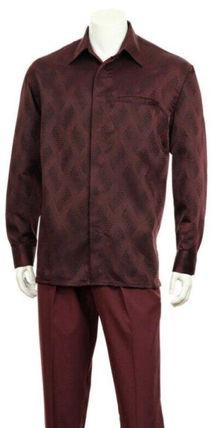 Fortino Landi Walking Set M2766C-Burgundy