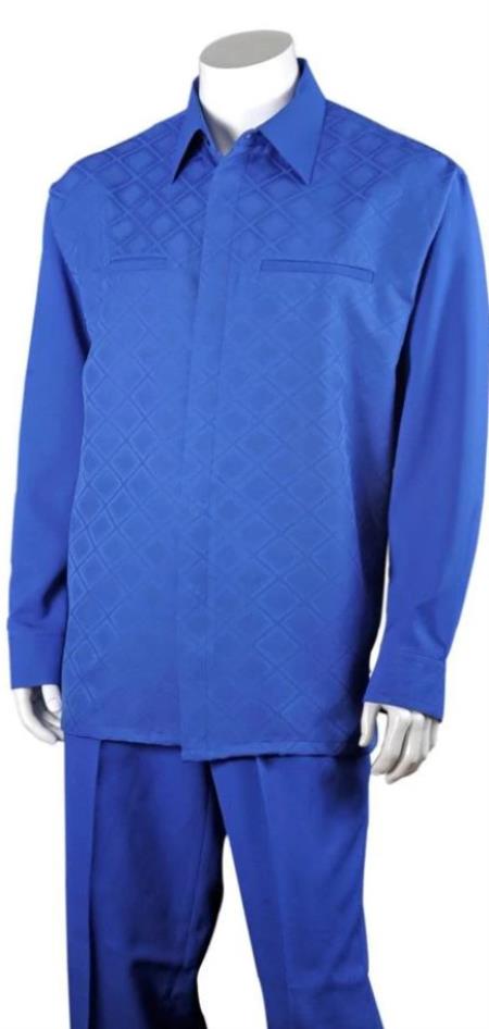 Fortino Landi Walking Set M2762-Royal Blue