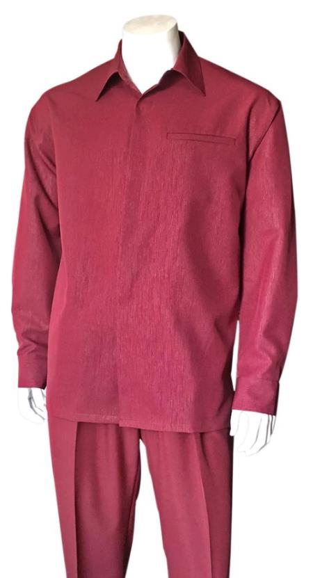 Fortino Landi Walking Set M2764C-Burgundy