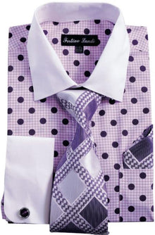 Men Shirt FL632C-Purple
