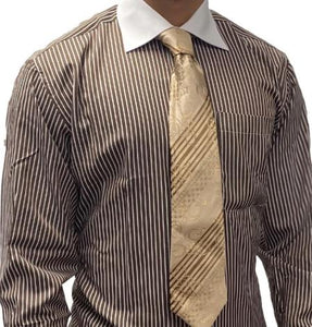 Men Shirt FL631-Brown