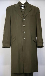 Maxi Long Length Zoot Suit - Olive Zoot Suit